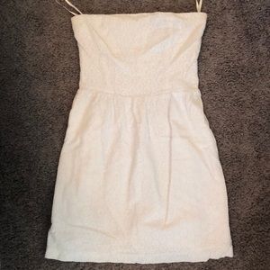 Strapless White Dress